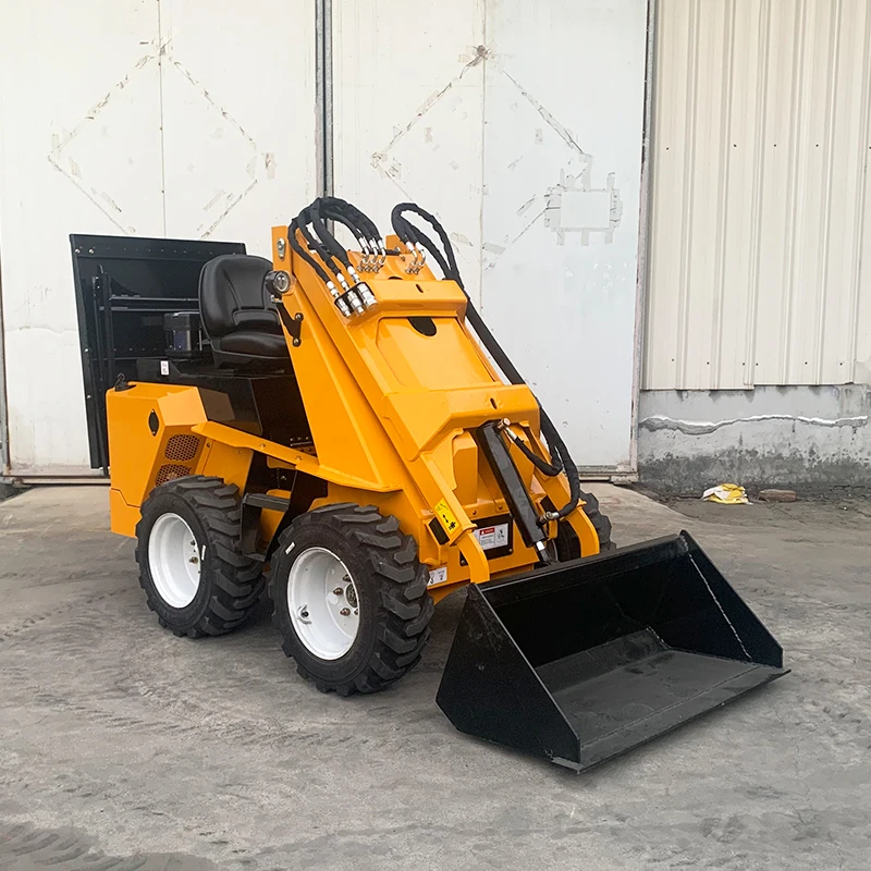Mini Wheel Skid Steer Loader Diesel Engine CE EPA Certified Hydraulic Multifunctional Loader Fast Delivery Skid Steer Loader