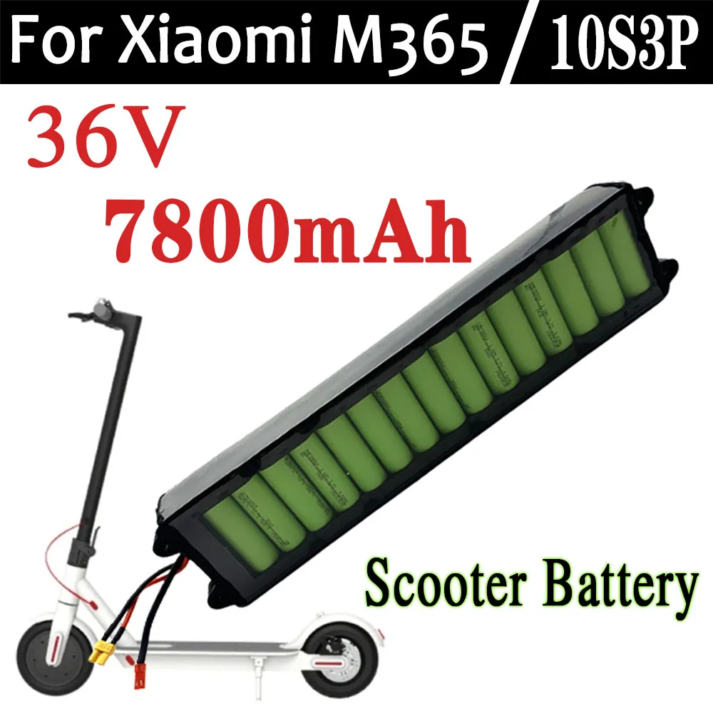 

For Xiaomi M365 Electric Scooter 36V 7800mAh Li-ion Battery Pack Built-in BMS Protection Long-Lasting Range Without communica