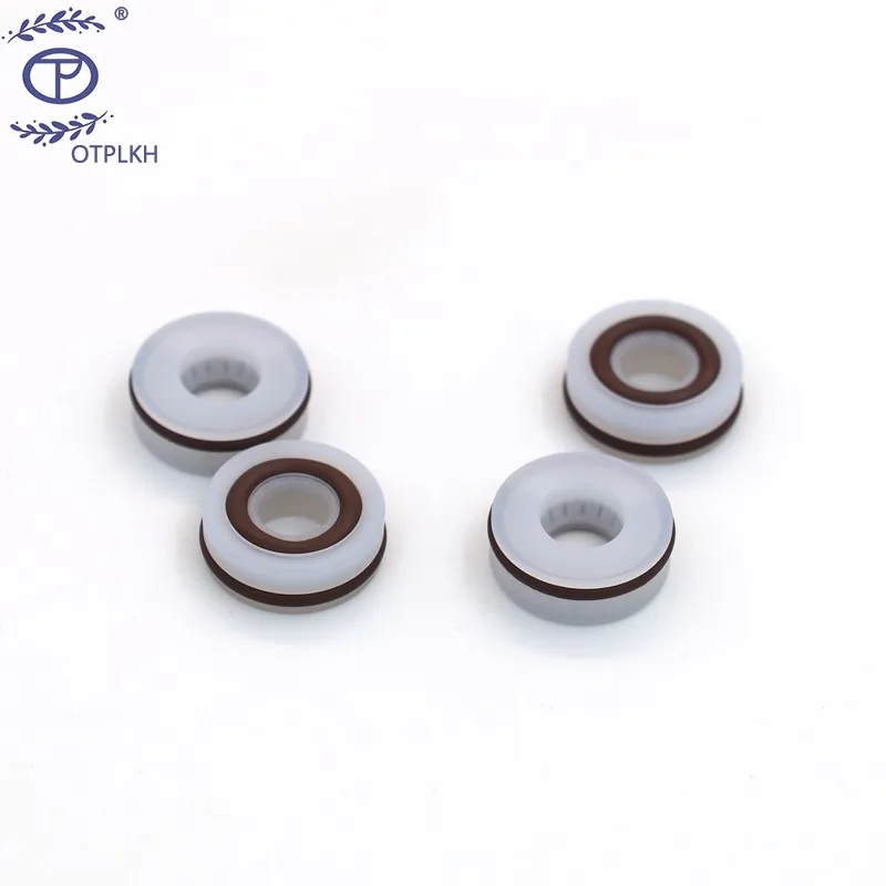 

Spring seal ring for shaft UHMWPE seals ultra-high molecular weight polyethylene UPE with V spring fkm o-ring factory customized