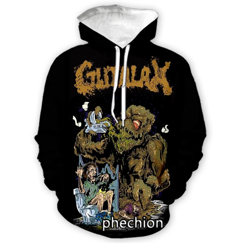 Phechion New Fashion Men/Women Gutalax Rock 3D Print Long Sleeve Hoodie Casual Sweatshirt Hoodies Men Sport Pullover