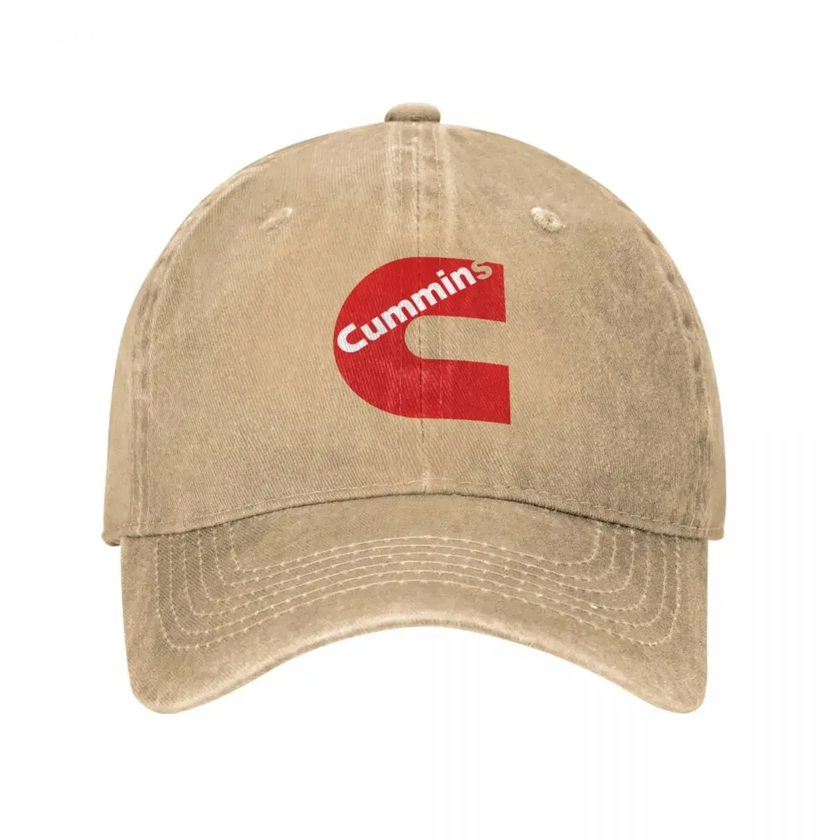 Gorra de béisbol de Gas Fueled Engine Cummins para hombre y mujer, gorro desgastado de mezclilla lavada, Snapback, para entrenamiento al aire libre