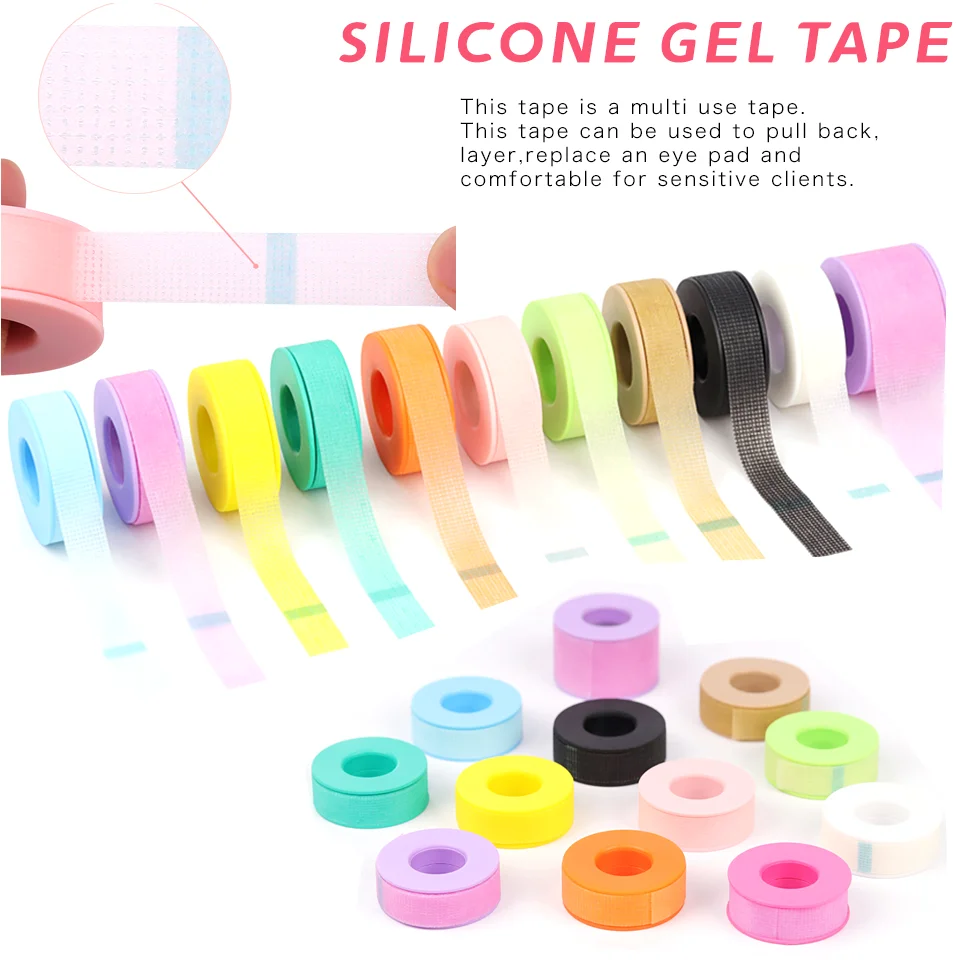 Nastro in gel di silicone per estensioni delle ciglia Pelle sensibile Multiuso Non tessuto traspirante sotto il cuscinetto per gli occhi Toppe Fornitore di strumenti per il trucco