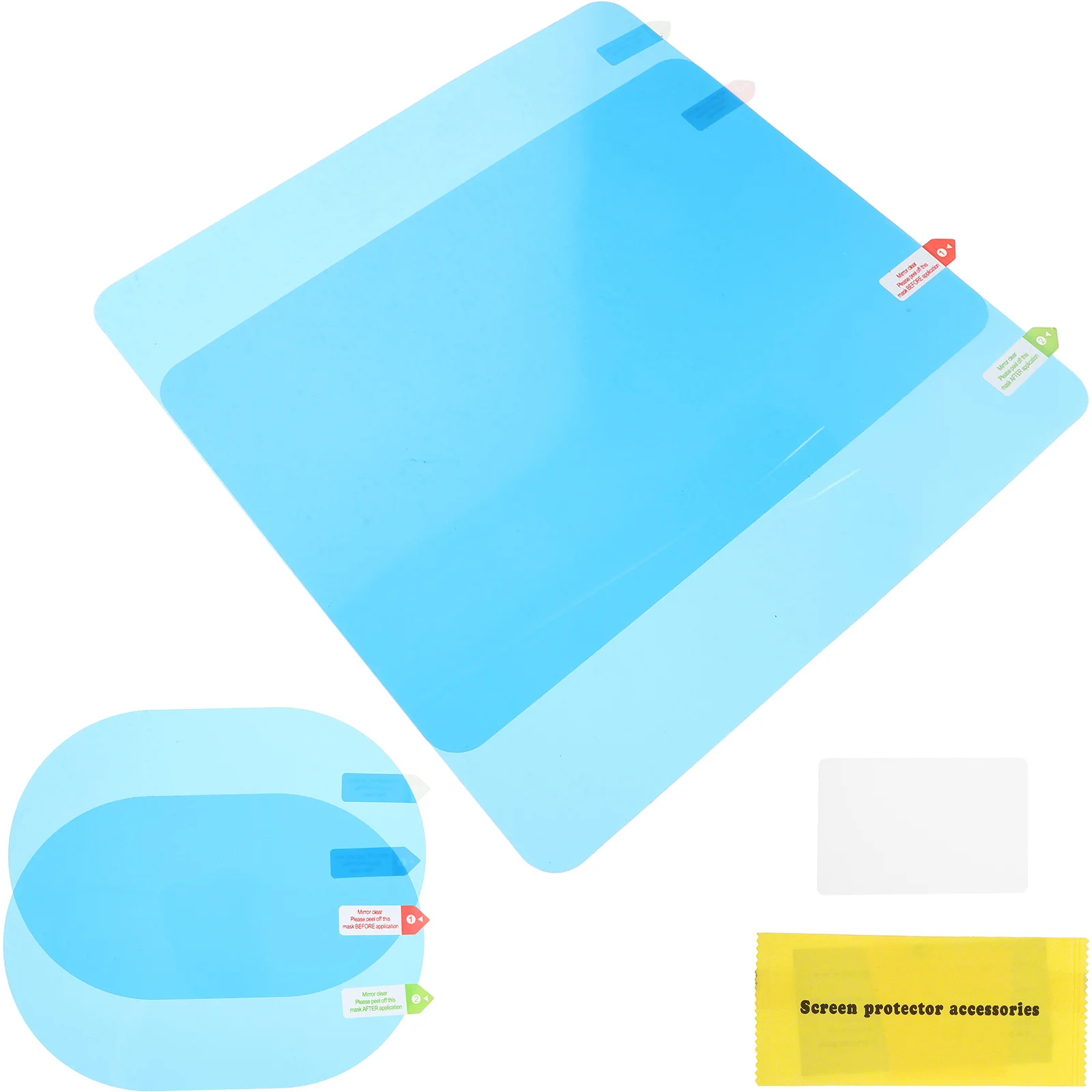 

4 Pcs Car Mirror Rainproof Film for Mirrors Rearview Films Anti-fog Protective Stickers