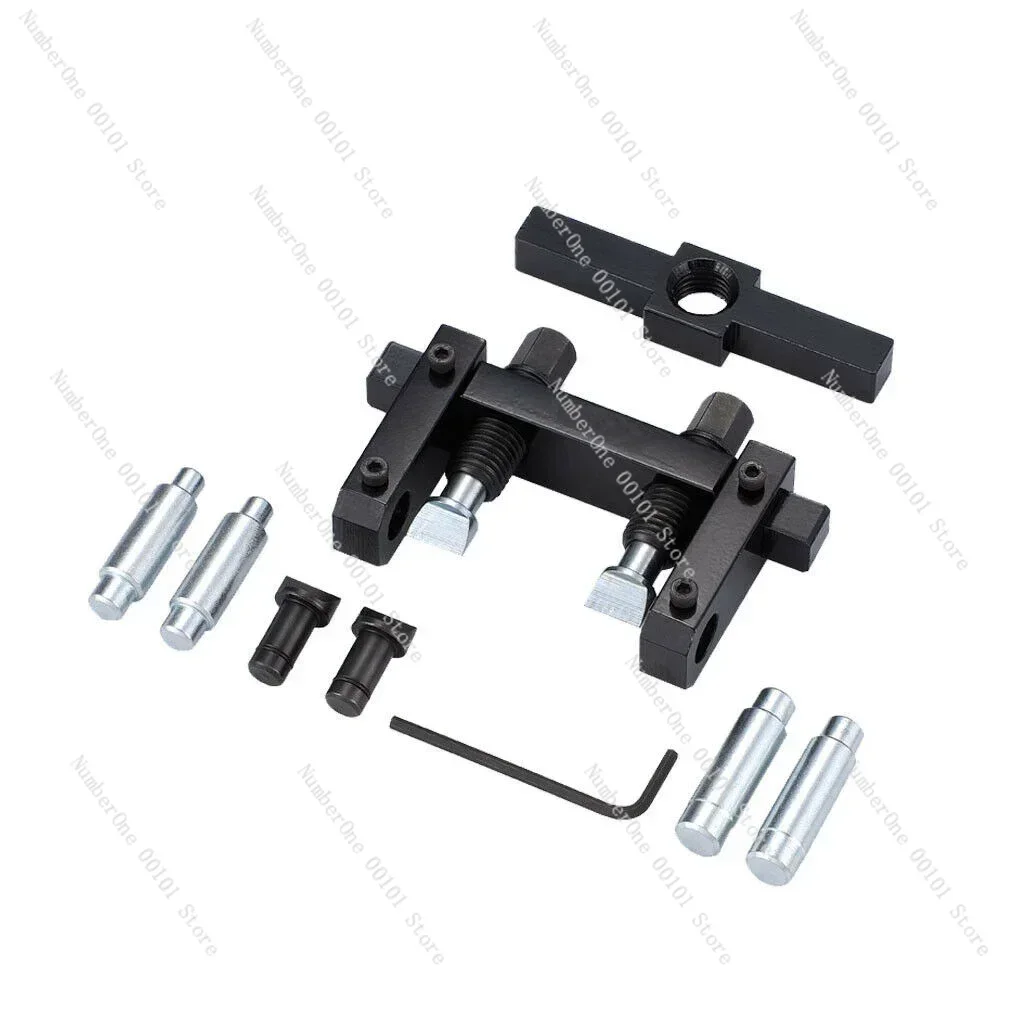 Universal multifunctional steering knuckle spreading tool set, shock absorber suspension ball joint disassembly and installation