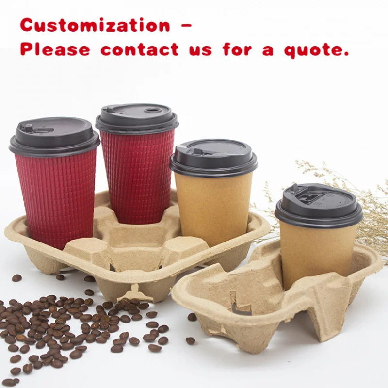custom.LOKYO Single Wall Biodegradable Disposable Coffee Cup Hot Drink Take Away with Paper Pulp Cup Ho