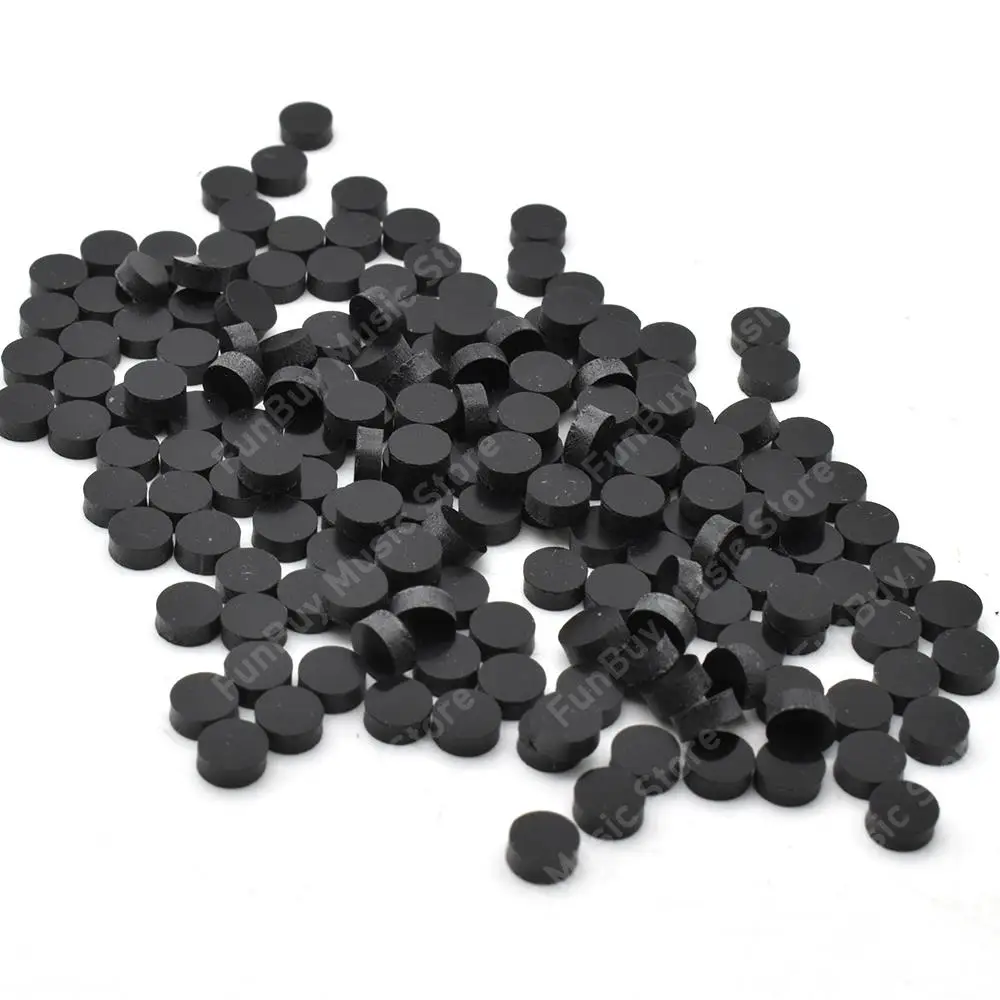 Pack of 100 Acrylic Fretboard Fingerboard Dots Inlay Markers Black for Acoustic Guitars Replacement Parts