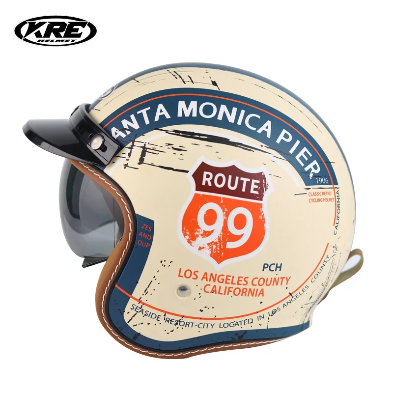 

Motorcycle Helmet Street Retro Moto Helmet Breathable Motorcycle Riding Helmet ECE DOT Approved 헬멧반모