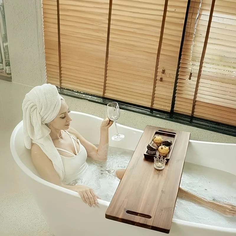 

36x11 Inch Wooden Serving Platter | Send 2 Wooden Bases, With Handles, High Quality Durable Charcuterie Board