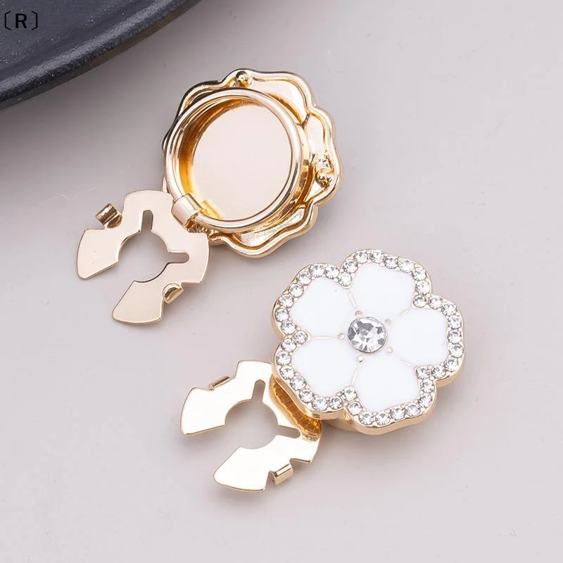 〔R〕Crystal Pearl Button Covers Detachable Clip-On Shirt Coat Decorative Buttons Sewing Button For DIY Blouses Clothing Women Men