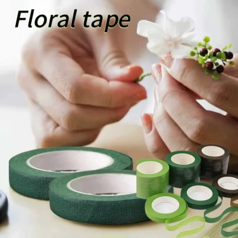 New DIY Floral Paper Tapes Craft Self-adhesive Floriculture Tape Floral Crafts Multifunctional Stamen Wrapping Tape