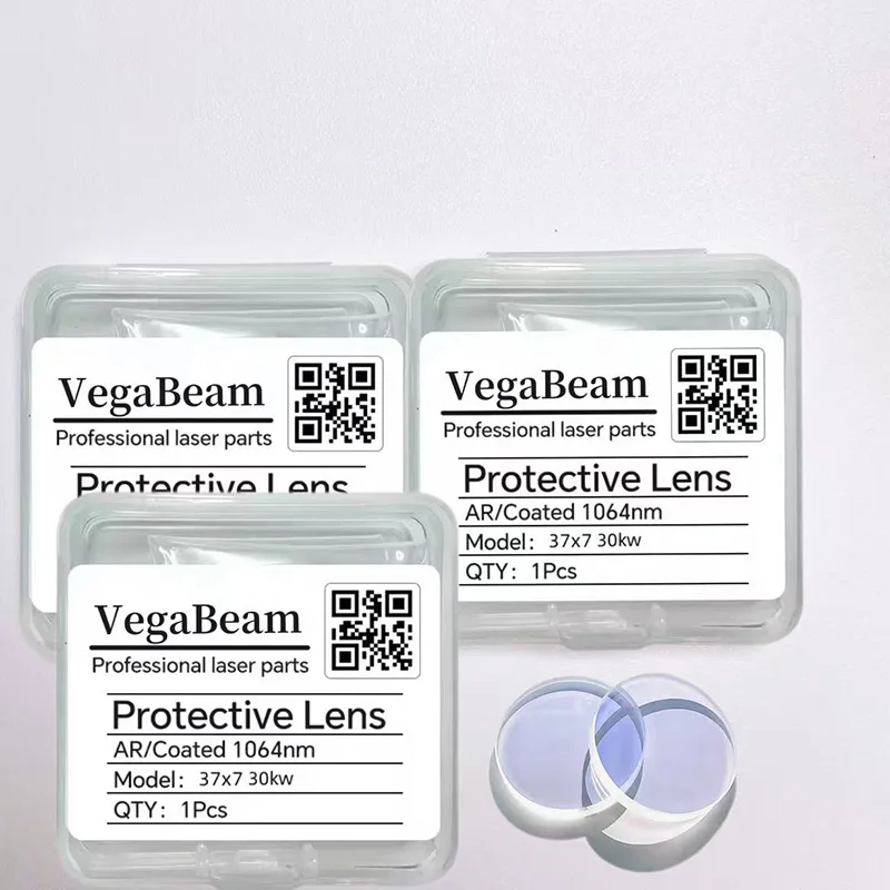 Lentilles de protection Raytools 27.9x4.1 24.9x1.5 4kw, lentille de protection laser 37x7 30kw 15KW 20kw pour tête de découpe Raytools