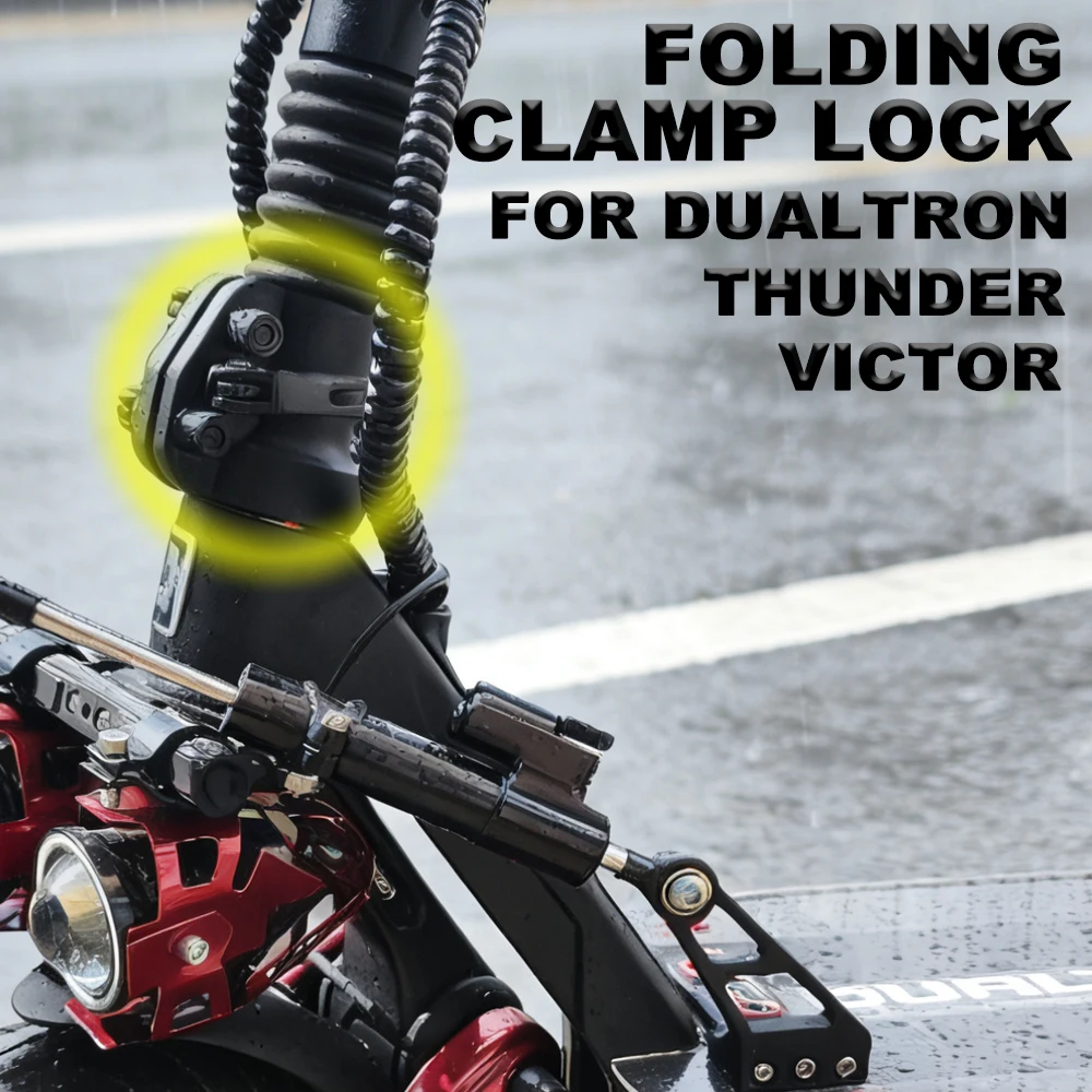 

Прочный складной замок-фиксатор для вертикальной рулиной электросамоката Dualtron Victor Storm, улучшенная версия