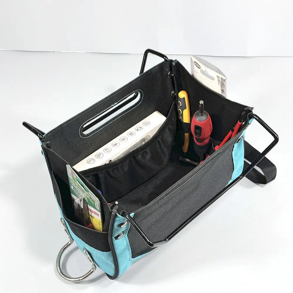 Ladder Accessory Tool Bag Oxford Cloth Hanging Storage Organizer For Construction Maintenance Hardware Repair Gear