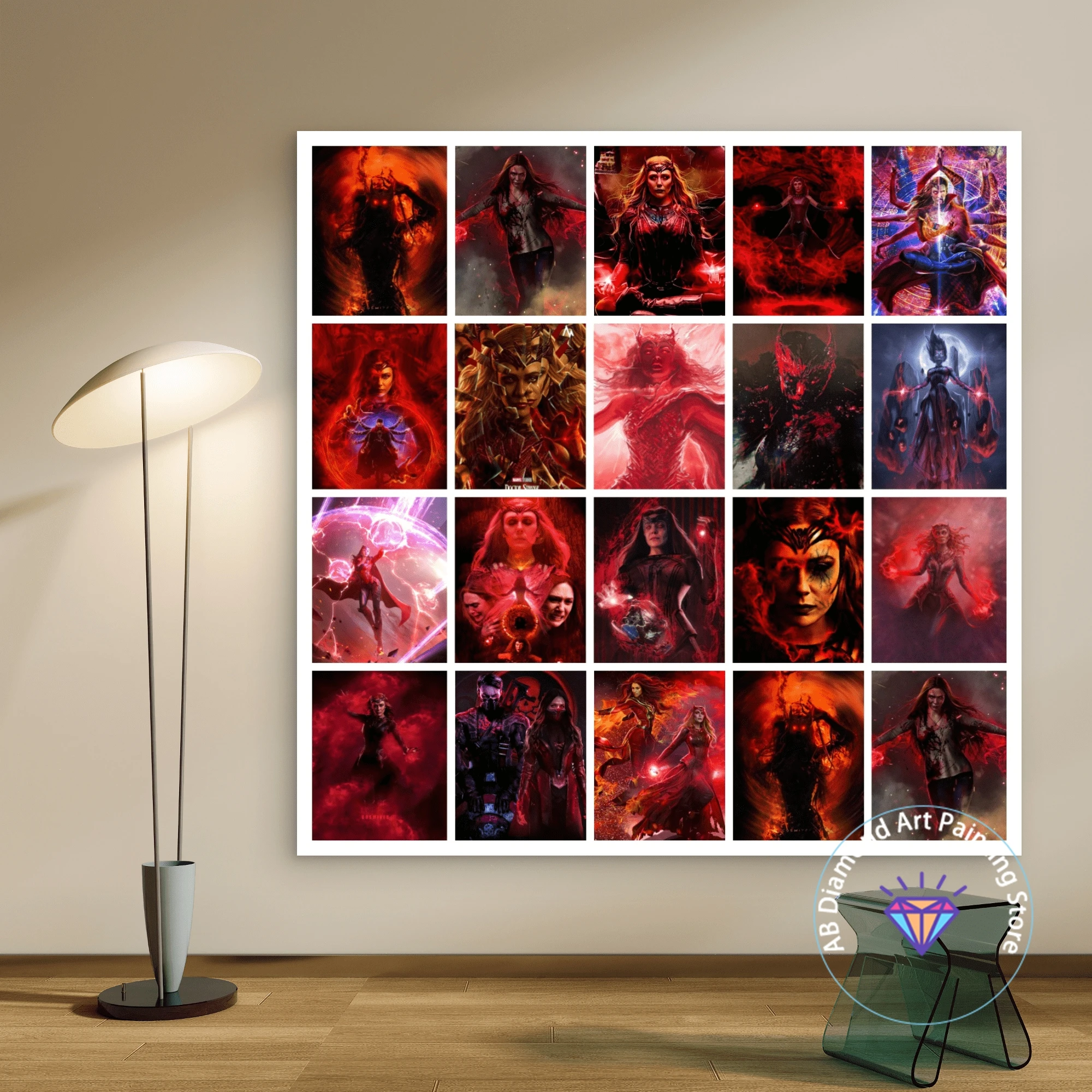 

Scarlet Witc Marvel Universe AB Diamond Painting Kit 5D DIY Diamond Embroidery Cross Stitch Handmade Gift Crafts Home Decor