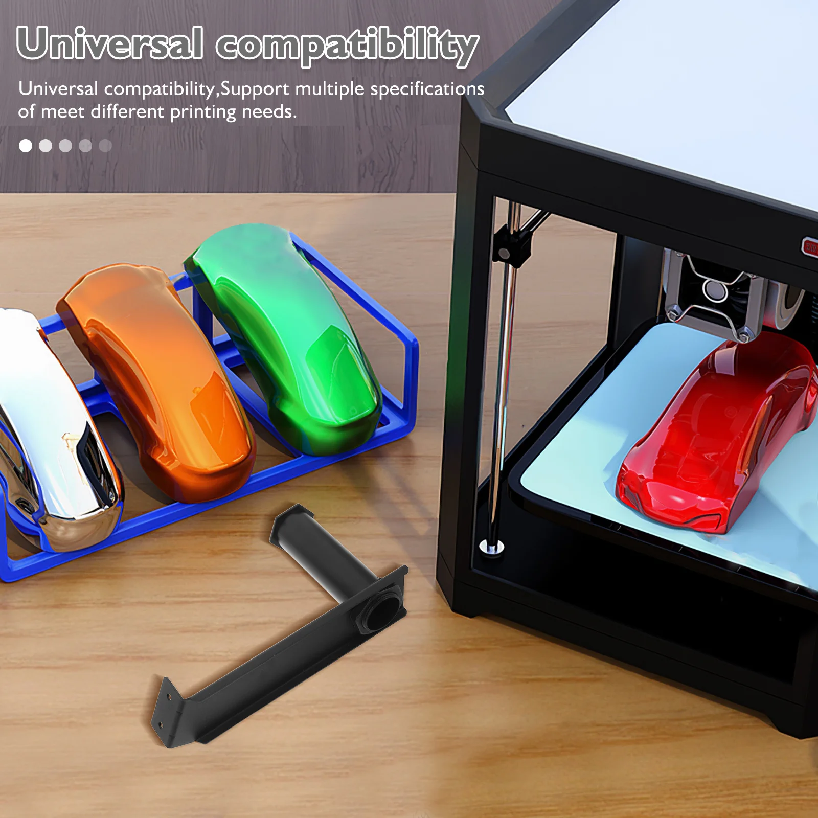 

Black Filament Holder For 3D Printing Rotatable 3D Printer Filament Rack Storage Shelf Plastic Bracket Accessory