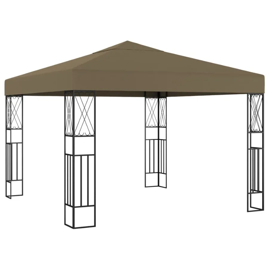 

Gazebo 118.1x118.1 Taupe Fabric