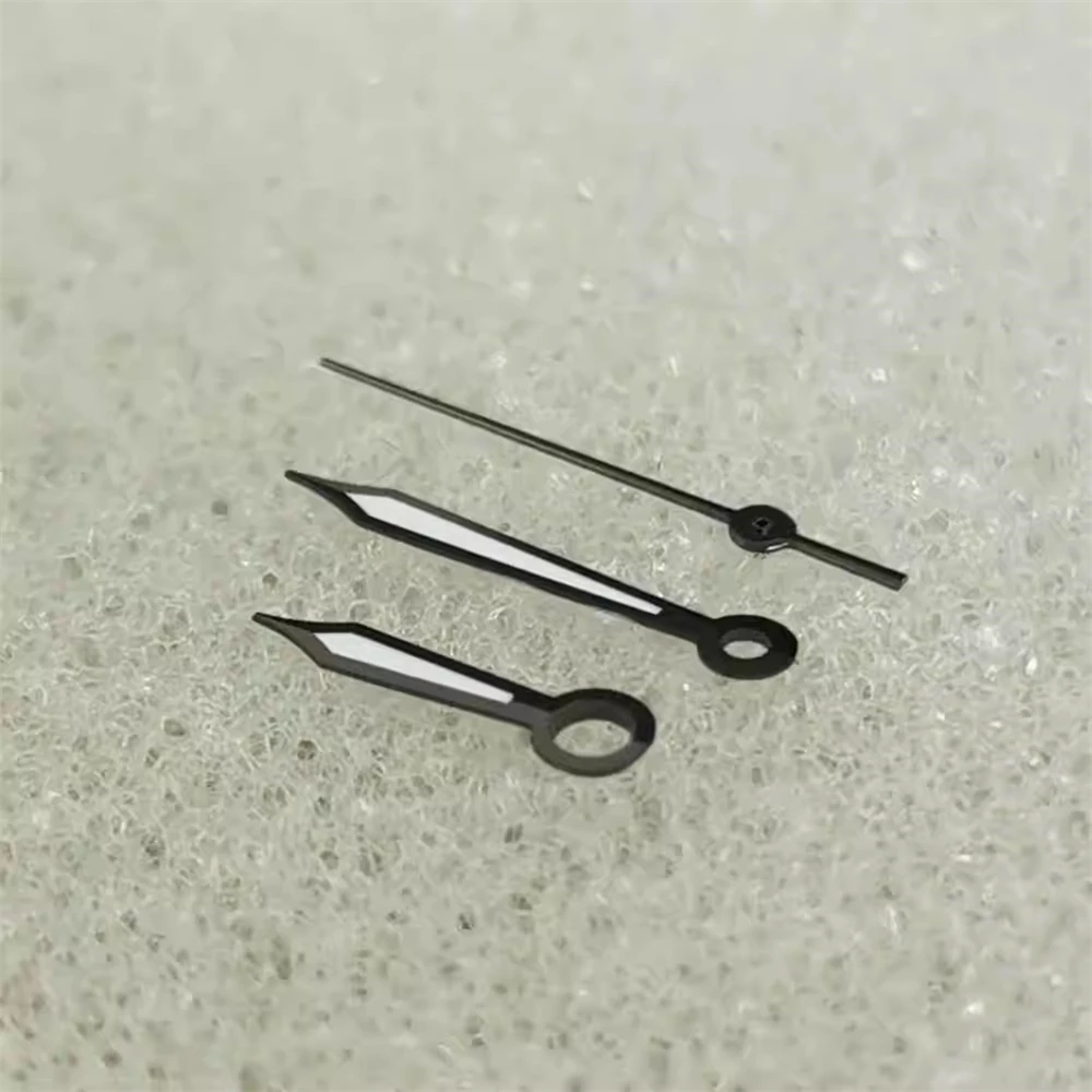 Pointer green luminous black edge watch needle suitable for NH35 NH36 4R 7S movement modification watch accessories