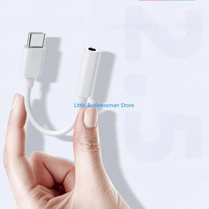 Typ-C auf 3,5 mm Aux-Adapterkabel, unterstützt Sprachanrufe ohne Verzögerung, Audio-Konverterkabel, Digtal-Produktzubehör M76A – Detail 5