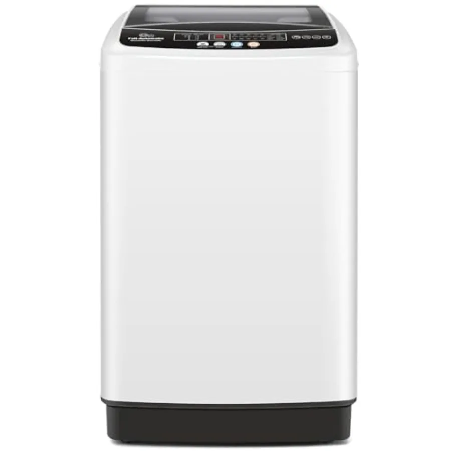 

Портативная стиральная машина Nictemaw, вместимость 20 фунтов, полностью автоматическая портативная стиральная машина, комбинированная стиральная и сушильная машина длиной 2,8 куб. футов с 10 программами