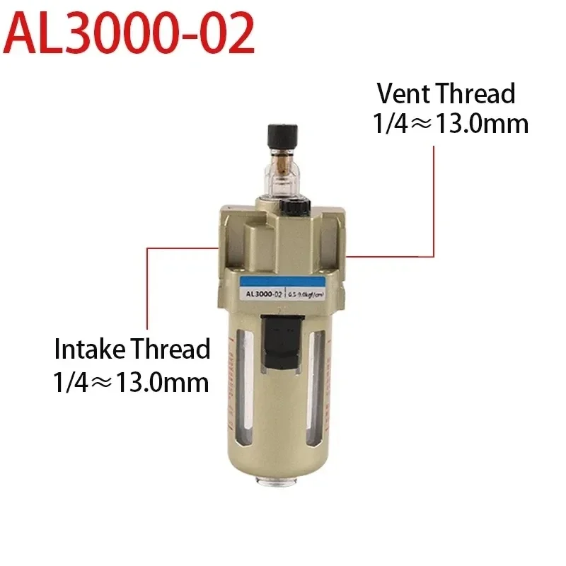 AL2000-02 Bron Behandelingseenheid Pneumatische Smeerolie Mistlucht Olieboiler Pneumatische Filter G1/4 "Poort Pneumatische Compressor