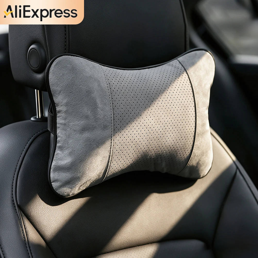 Soft Suede Car Headrest Comfortable Breathable Heat Dissipation Wear Resistant Neck Pillow For Jetour Dashing T2 X70 Plus X90