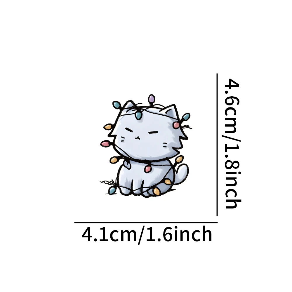 54 adesivi per gatti pastello Kawaii - Decalcomanie per gattini simpatici cartoni animati per diario, bottiglia d'acqua e arredamento estetico della stanza