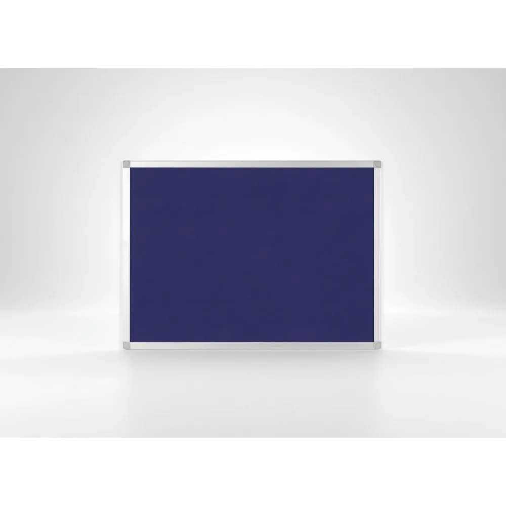 

Blue Felt Bulletin Board 24x36 Inch Self-Healing Pin Board Aluminum Frame Wall Mounted for Office Home Classroom