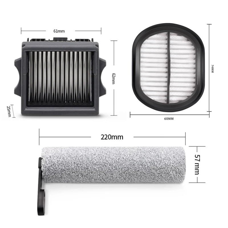 For Tineco Floor ONE S5 Combo Cordless Wet Dry Vacuum Cleaner Accessories Brush Roller And HEPA Filter Replacement Spare Parts