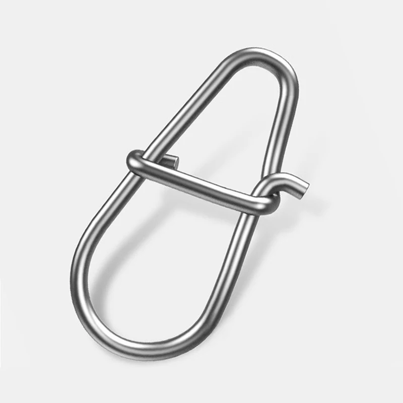 /KQM/100Pcs Fishing Clips Fast Crankbait Snaps Fishing Lures Connectors Saltwater Fishing  Lock Lure Stainless - view 5