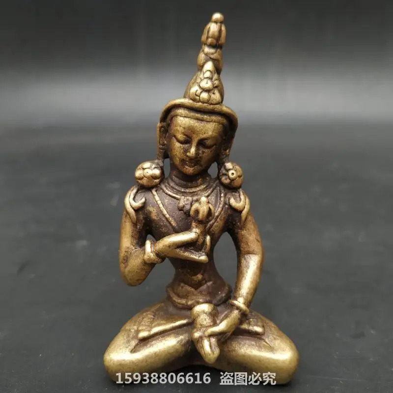 

Bronze collection pulp solid brass Tibetan Tibetan Tantric Buddha statue Vajrasattva home ornaments