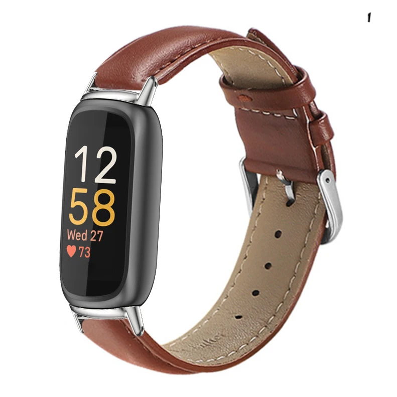 New Leather Band Loop For Fitbit inspire 3 2 Women Men Watch Bracelet Strap Correa For Fitbit inspire HR