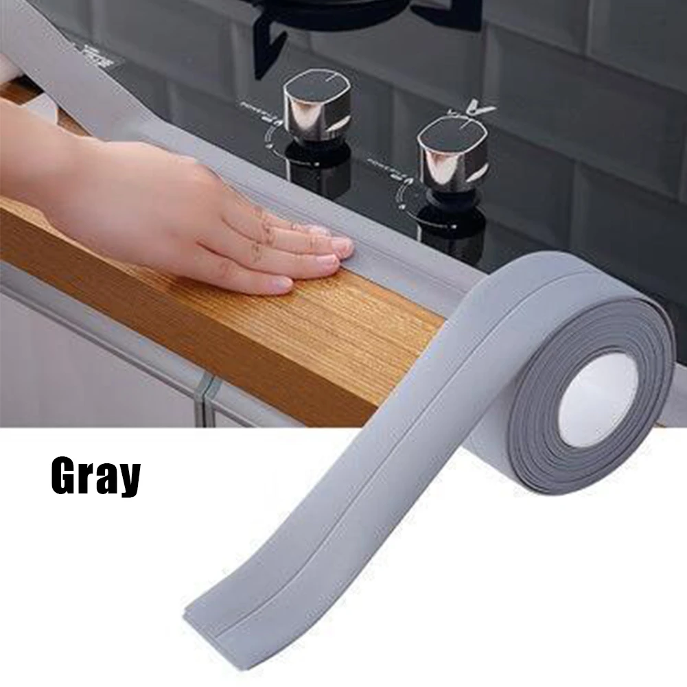 Corner Sticker Waterproof Tape Kitchen Self-adhesive PVC Sealing 3.2 X 2.2cm Good Adhesion Long-term Tightness
