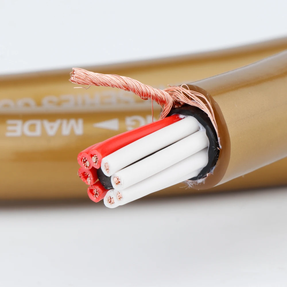 Cardas 8 Core OCC Copper Hexlink Series Golden Five Loudspeaker Cable Audio Cable Hifi DIY Speaker Cable