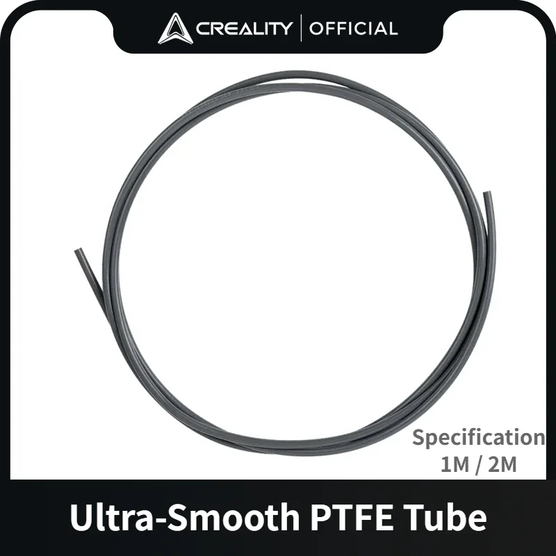 Creality Official 1m/2m Teflon Tube PTFE Bowden Tubing 1.75mm Filament Ultra-Smooth Low Friction for Ender 3 All 3D Printer