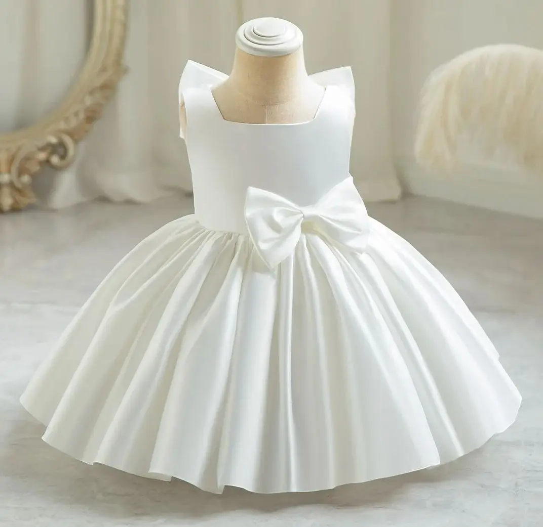

Платье принцессы для маленьких девочек с большим бантом, детские праздничные платья на день рождения, детская одежда для девочек, бальное платье