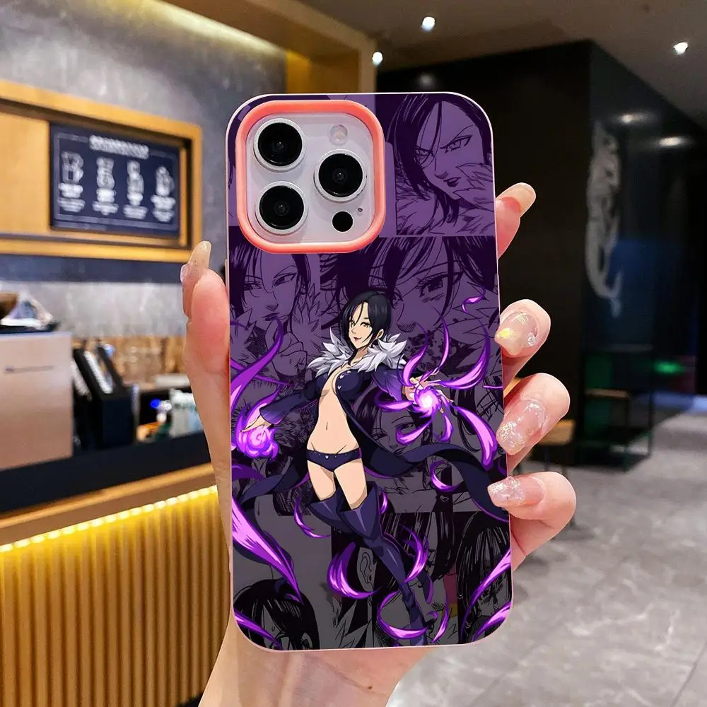 Seven Deadly Sins Merlin Phone Case for iPhone 17 16 15 14 13 12 11 Air Pro Max Plus Jelly Double layer Pink Cover - view 5