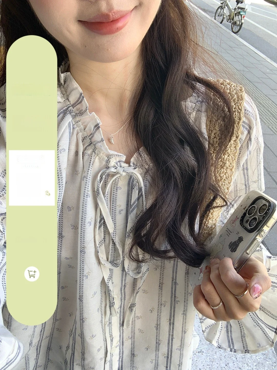 

Рубашка свободного кроя с цветочным принтом Imimtuan, женская рубашка с кружевным воротником и полосками, хлопковый топ во французском стиле, весна-лето, городская мода