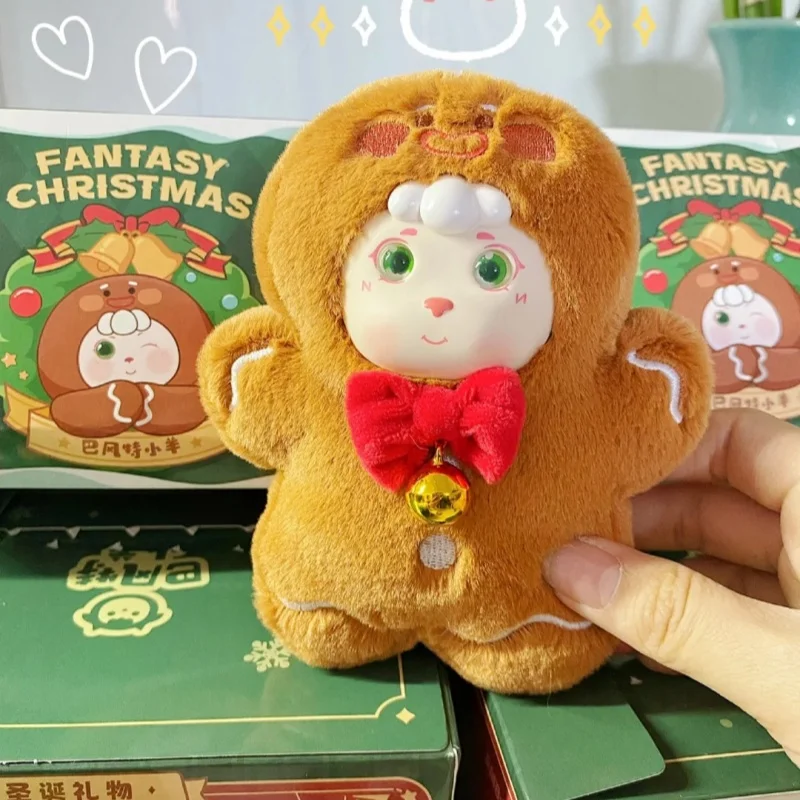Boneka Aksi Seri Natal Fantasi Bestie Lamb Plush Blind Box, Boneka Kartun Kotak Misteri, Koleksi Model, Hadiah Kejutan, Mainan