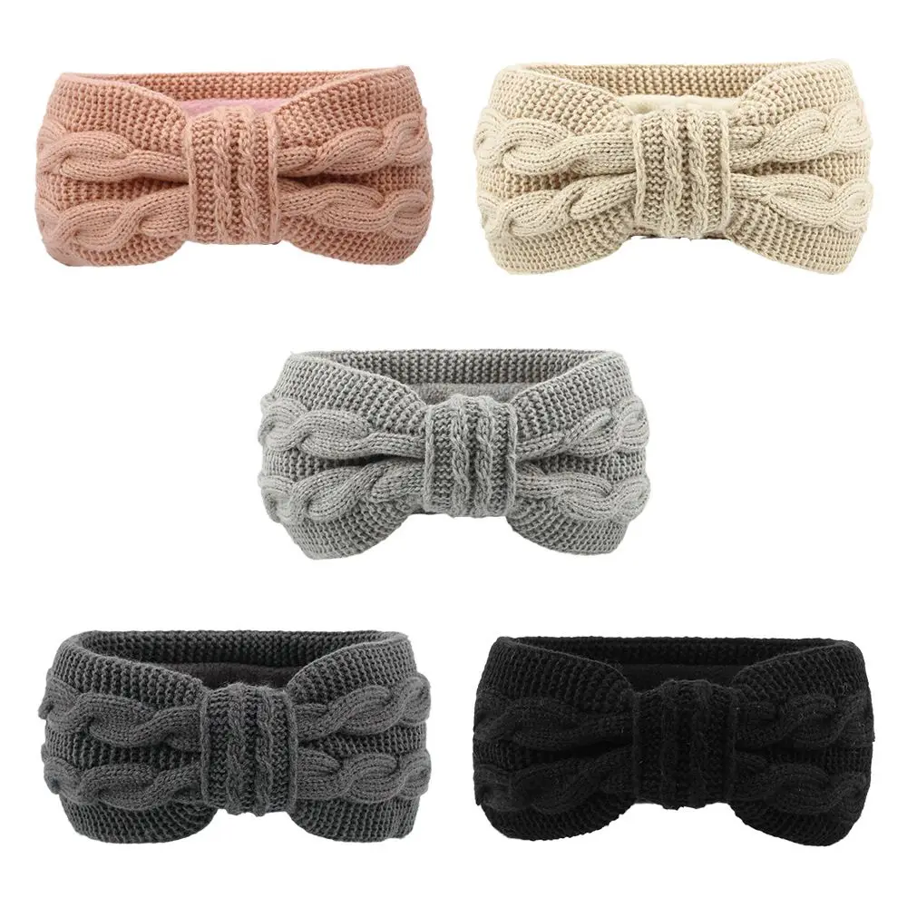 

Hair Accessories Knitting Hair Bands Elasticity Headwear Wide-Brimmed Headbands Warmth Earmuffs Turban