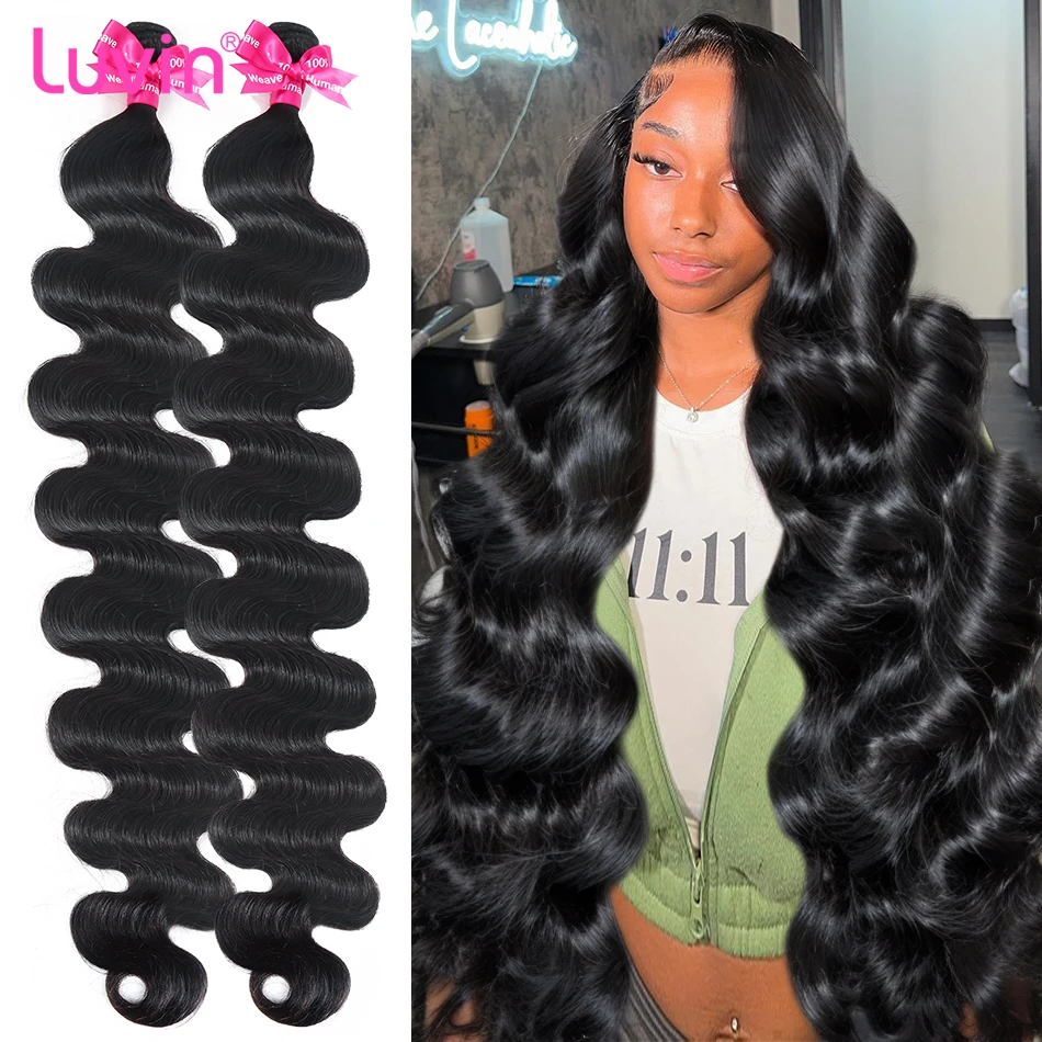 30 40 Inch Brazilian Virgin Body Wave Bundles Raw Hair 100% Human Hair Remy Quick Weaves Unprocessed Hair Extensions Tissage