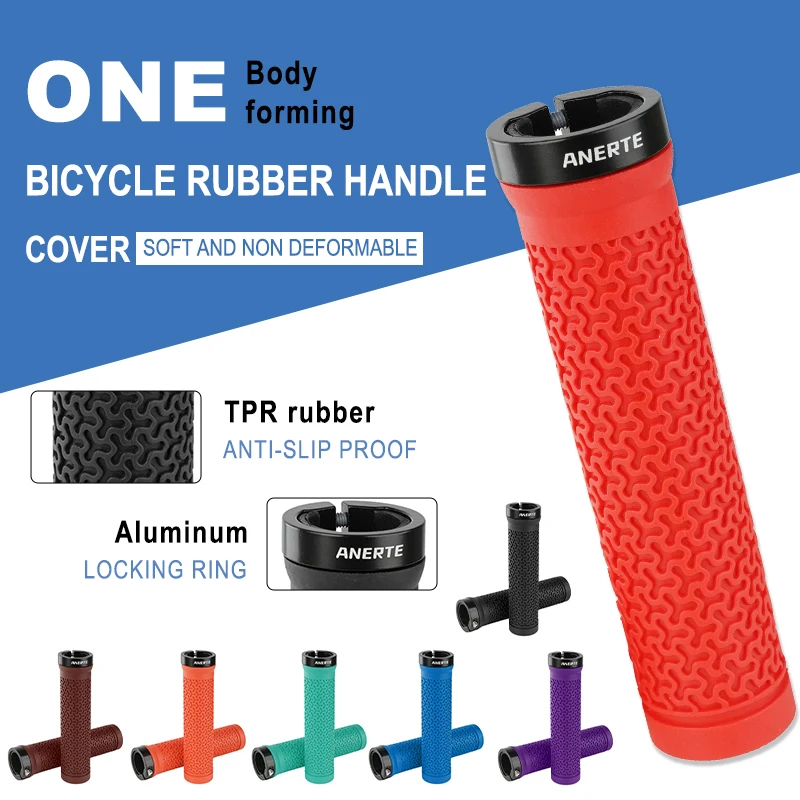 

NPYNEWBicycle Handle Bar Grips MTB Mountain Bike Single-sided Locking Handlebar Cover Rubber Non-slip Cycling Accessories2026