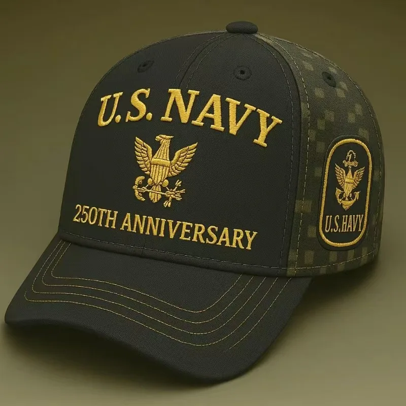 3D Embroidery Baseball Cap for Camping Fishing Training Tactical Navy Military Unisex Men Women Outdoor Adjustable Hat