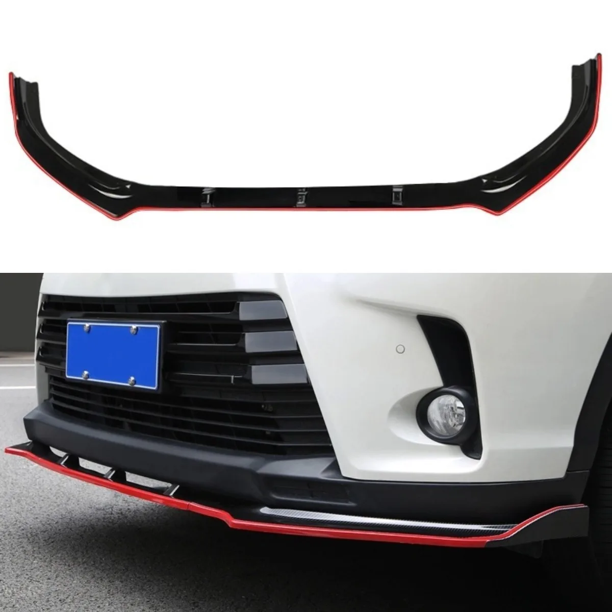 For Highlander 2018-2021 Body Kit Front Bumper Guard Front Bumper Cover For Toyota Highlander 2018-2021 Car Accessories