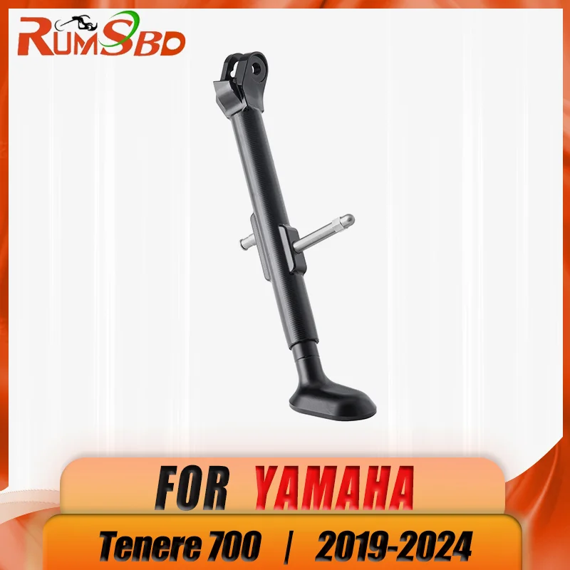 

Motorcycle Aluminum adjustable Stand Extension Plate Side Foot Kickstand For Yamaha Tenere 700 2019 2020 2021 2022 2023 22024