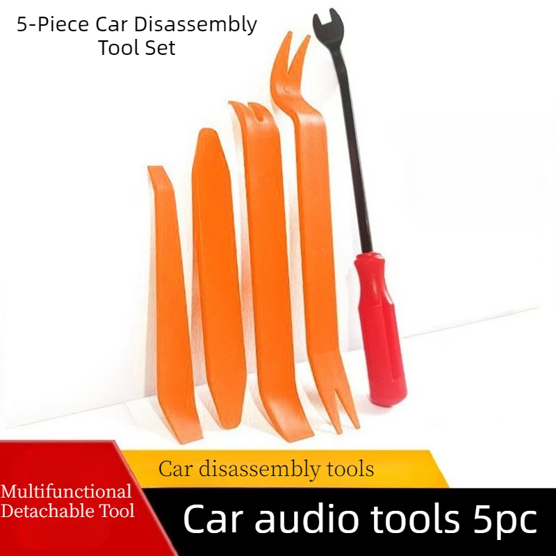 Car Trim Removal Tool Kit, Scratch-Free Plastic Tool Kit, Set for Removing Vehicle Interior Door Panel Clips, 1-5 Pieces