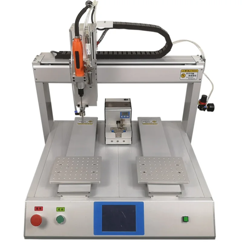 Adsorption double-station automatic locking screw machine, double platform high efficiency, compatible with various screws