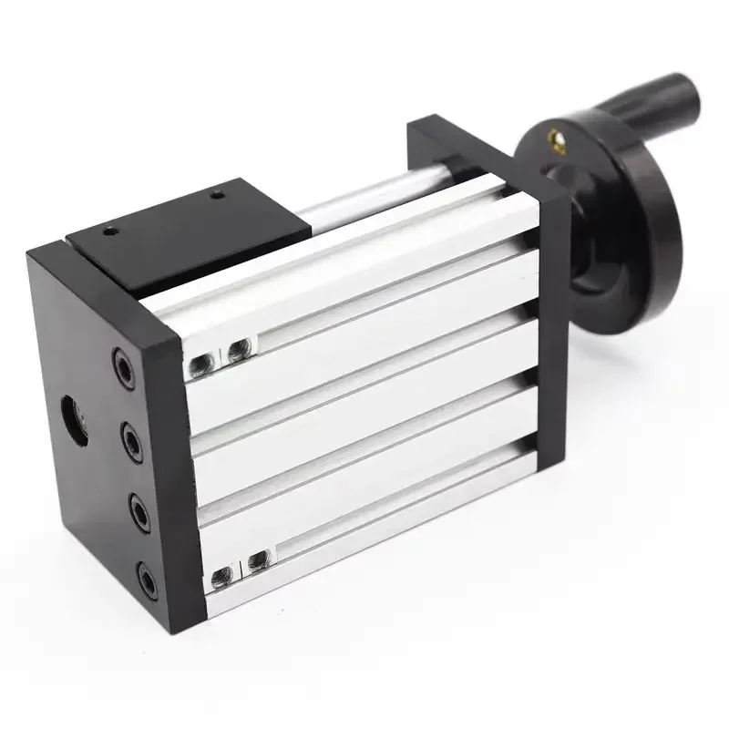 XYZ Axis Linear Rail Guide Slide Stage BallScrew SFU1605 SFU1610 With Handwheel Double Optical Axis 100mm-500mm Stroke cnc parts