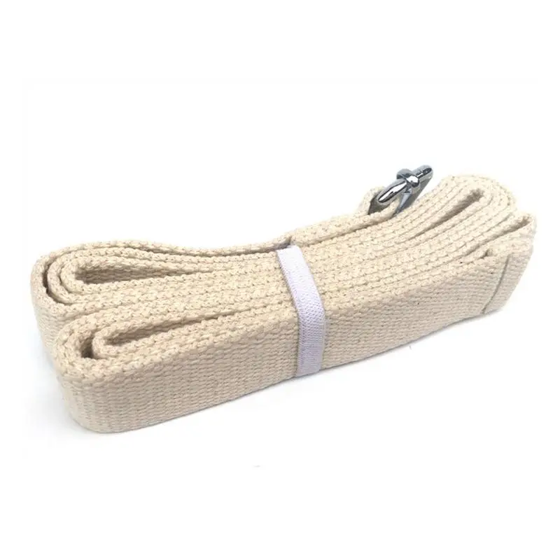 Stretch Yoga Strap Durable Pure Cotton Exercise Straps Strap Adjustable D-Ring Buckle Gives Flexibility For Yoga Pure Cotton