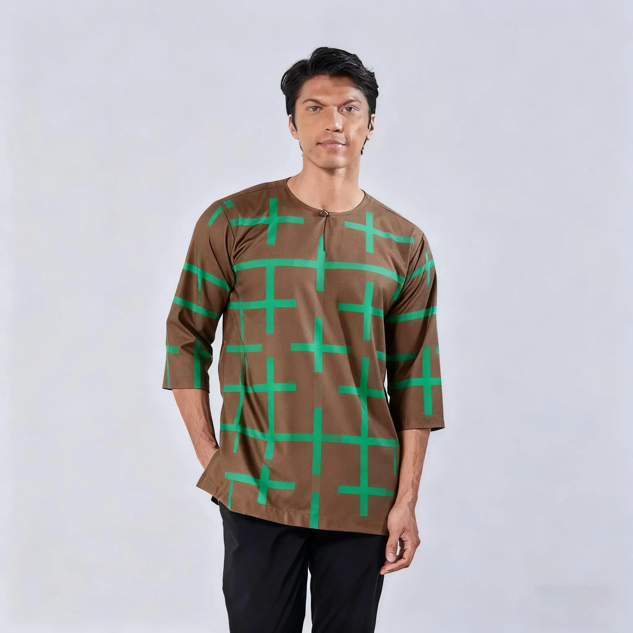 تي شيرت إسلامي بأكمام قصيرة عباية أمان جوبا باكستان مسلم المملكة العربية السعودية إسلام هومبرس مسلمان قميص رجالي Muçulmano