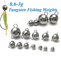 0.6g ~ 3g 97% Sinterted Solid Cheburashka weights Plain For Bass olfram Fishing Tackle Accessories